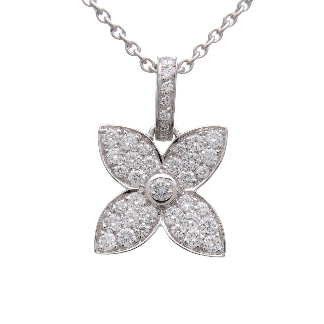 LOUIS VUITTON DIAMOND NECKLACE PANDANTIF CLACANTO