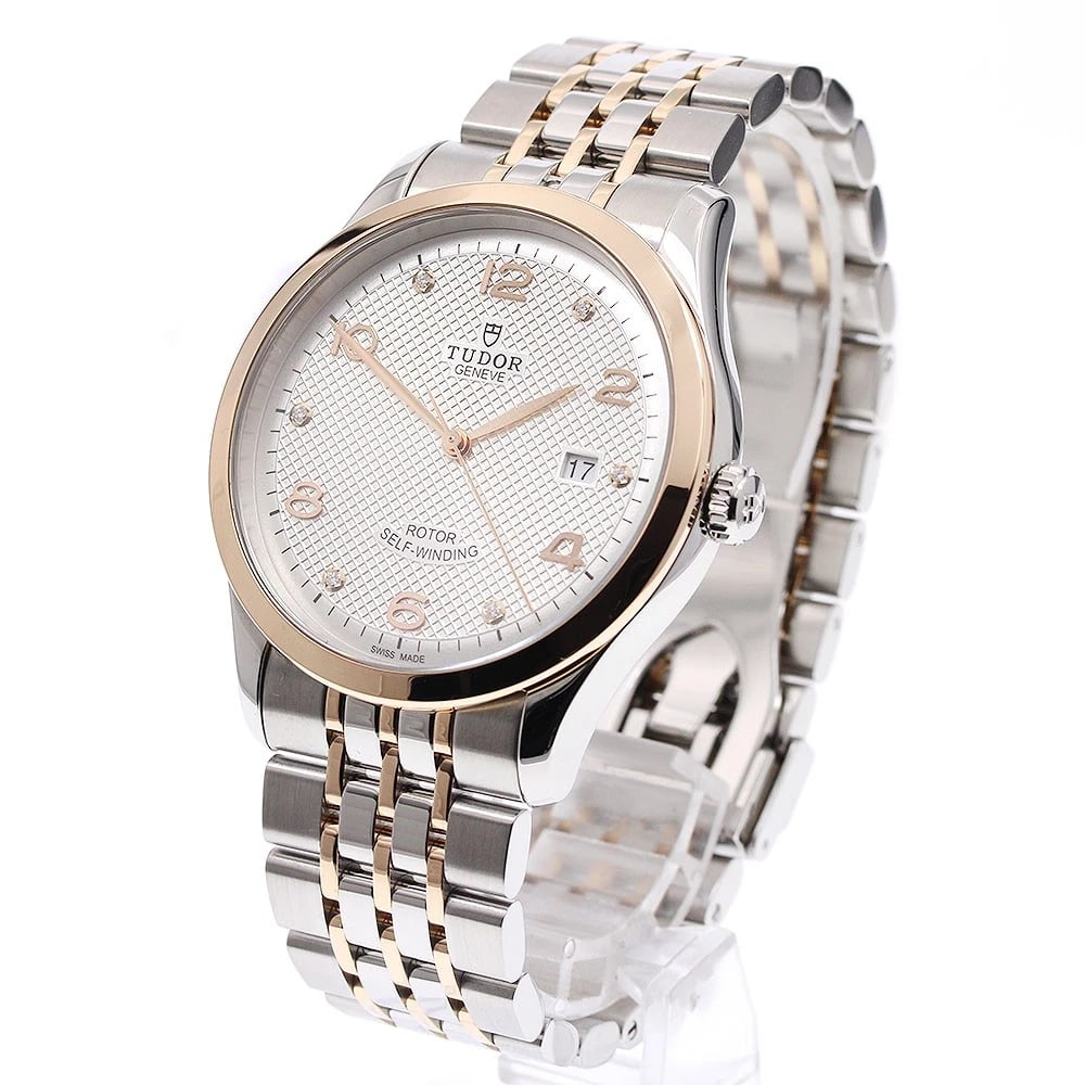 TUDOR DATE DIAMOND SILVER DIAL AUTOMATIC WATCH - 2
