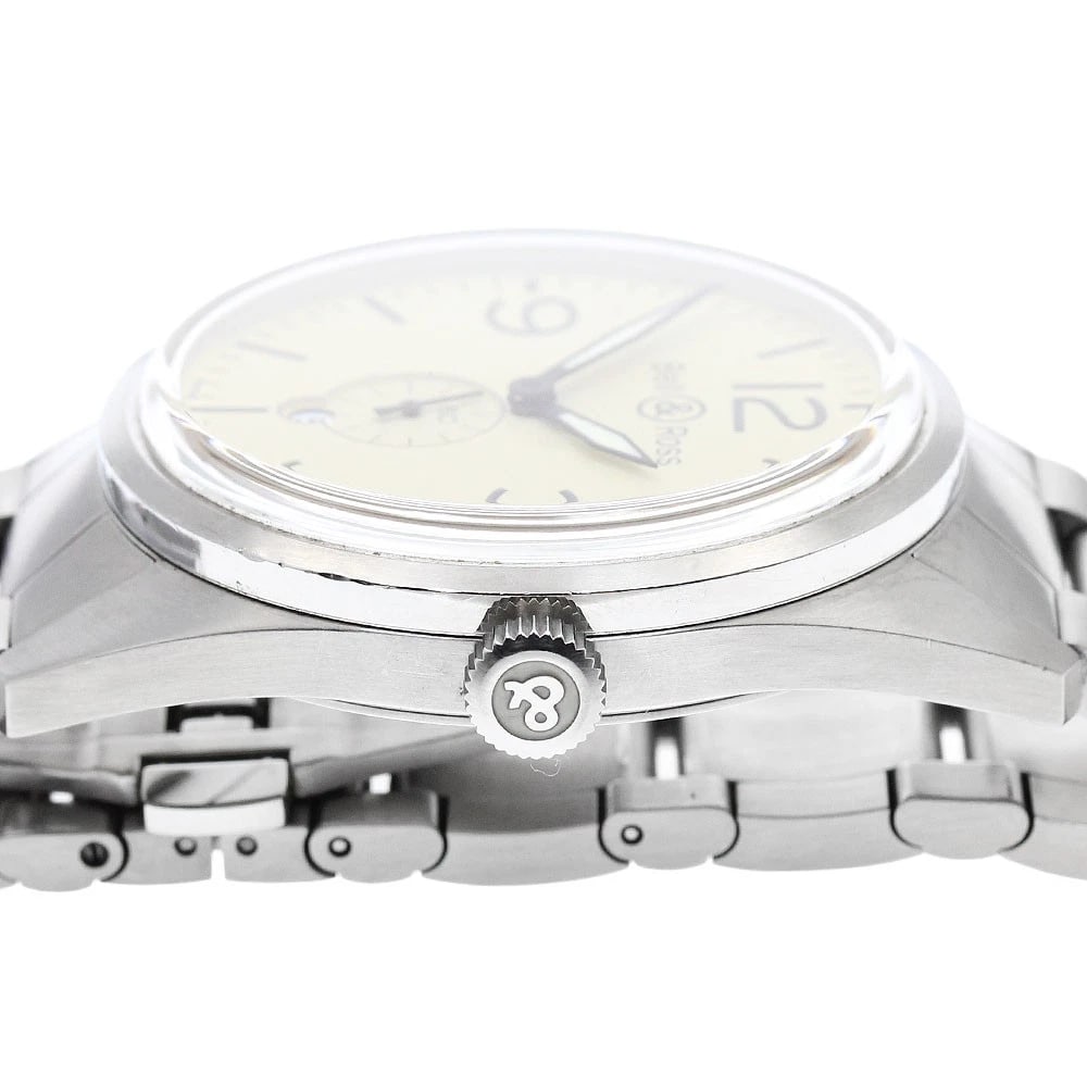 BELL?ROSS SMALL SECONDS BEIGE DIAL AUTOMATIC WATCH - 3