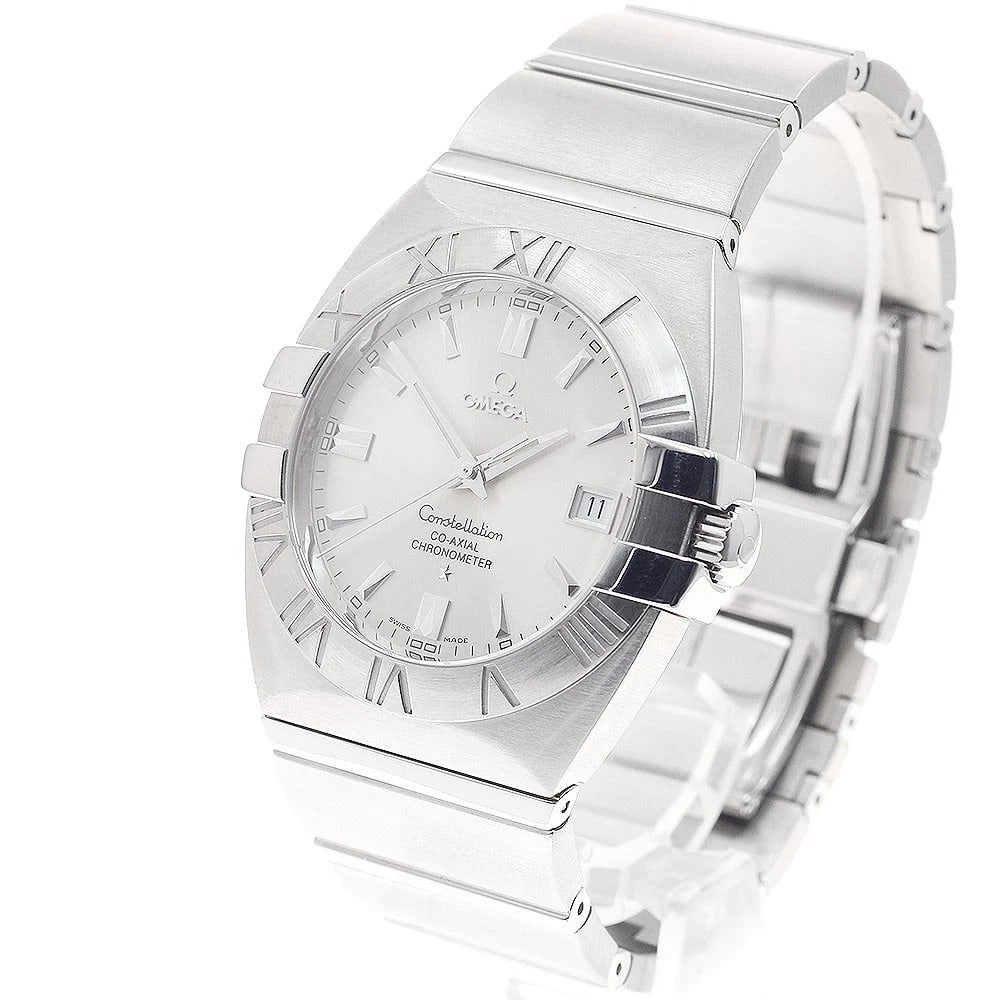 OMEGA CONSTELLATION DOUBLE EAGLE DATE SILVER DIAL WATCH - 2
