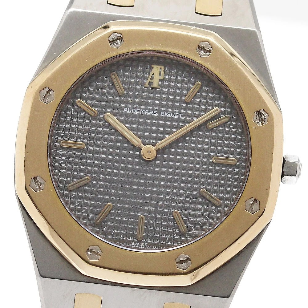 AUDEMARS PIGUET ROYAL OAK GRAY DIAL QUARTZ WATCH (1 of 2)