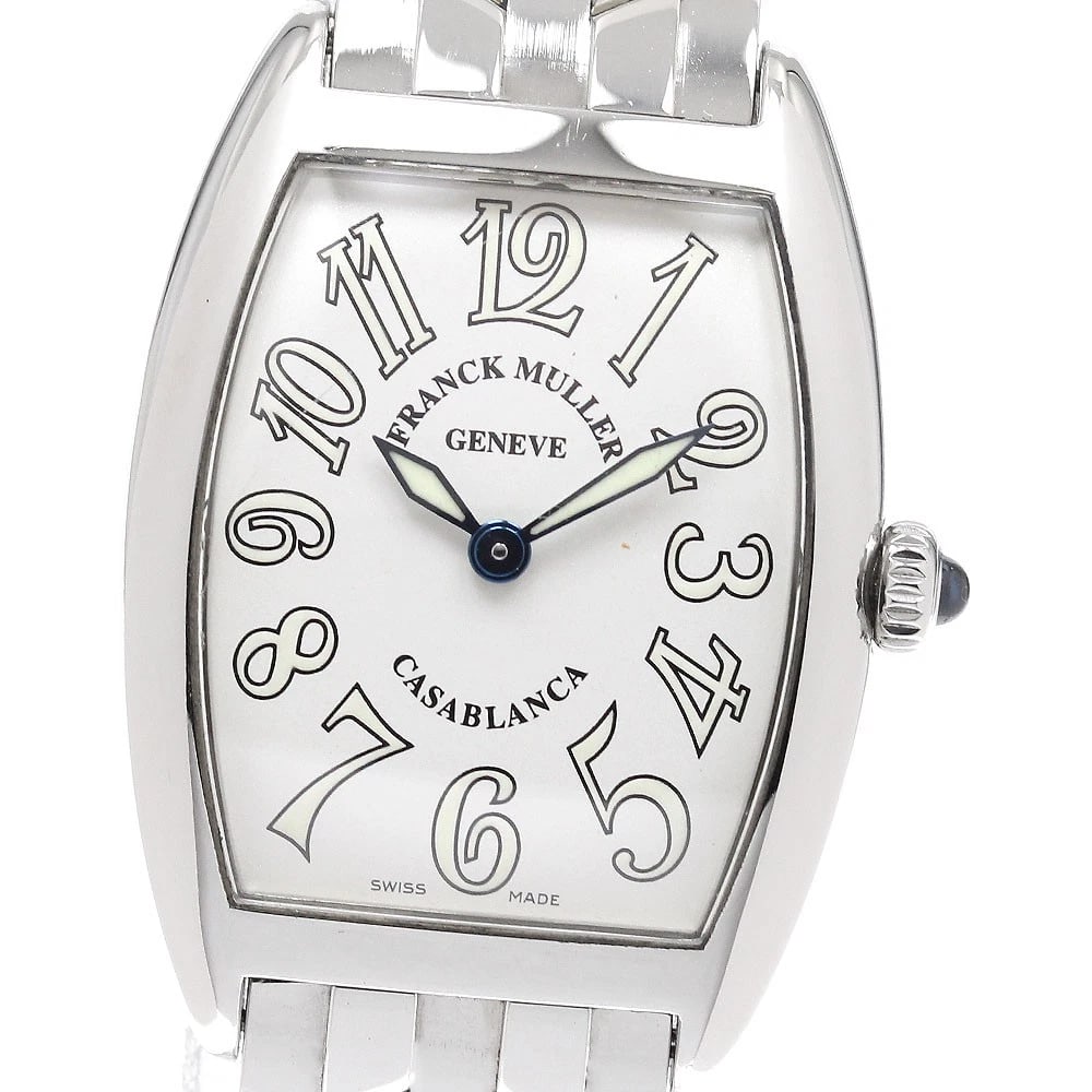 FRANCK MULLER CASABLANCA SILVER DIAL QUARTZ WATCH (1 of 2)