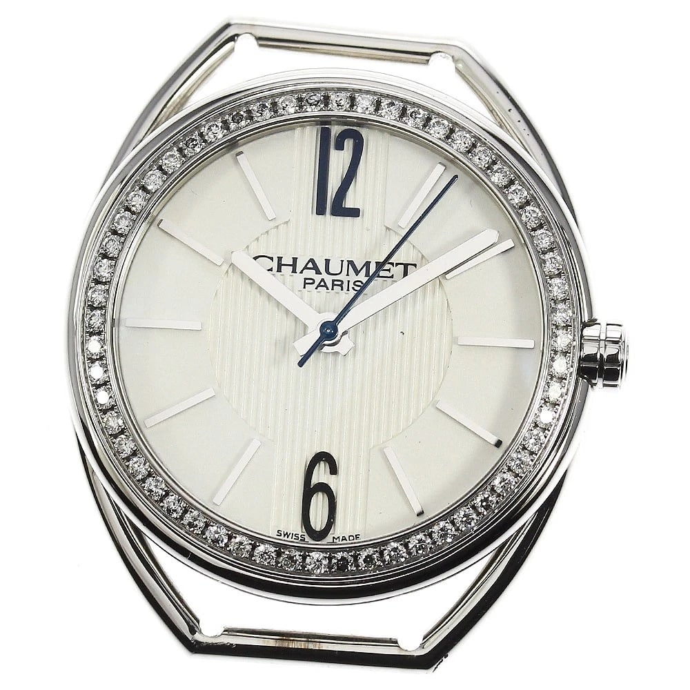 CHAUMET LIAN DIAMOND BEZEL SILVER DIAL QUARTZ WATCH: Chaumet Lian Diamond Bezel Silver Dial Quartz Watch Brand: Chaumet Type/Style: Wristwatch Material: Band Material none, Case Material Stainless Steel Color: Dial Color Silver Size: Case Size