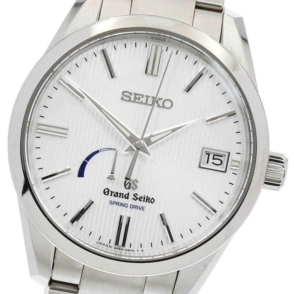 SEIKO GRAND SEIKO POWER RESERVE SPRING WATCH: SEIKO Grand Seiko Power reserve Spring Watch Brand: SEIKO Type/Style: Wristwatch Material: Band Material titanium, Case Material titanium Color: Dial Color Silver Size: Case Size About40mm (1.6inch)