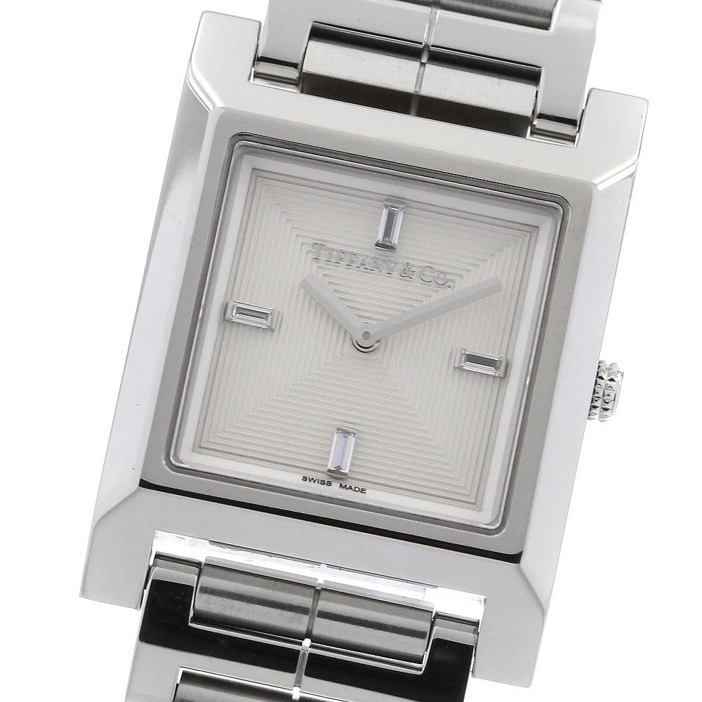 TIFFANY&CO. SQUARE WATCH QUARTZ WATCH (1 of 2)