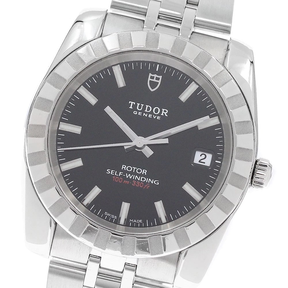 TUDOR CLASSIC DATE BLACK DIAL AUTOMATIC WATCH: TUDOR Classic Date black Dial Automatic Watch Brand: TUDOR Type/Style: Wristwatch Material: Band Material Stainless Steel, Case Material Stainless Steel Color: Dial Color black Size: About 37mm (1.5in