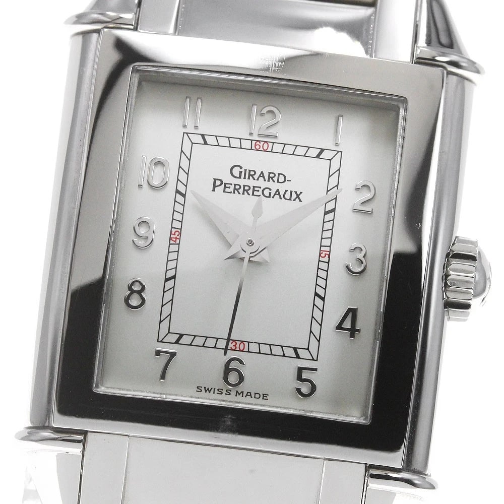 GIRARD PERREGAUX HAND WINDING WATCH: GIRARD PERREGAUX Hand Winding Watch Brand: GIRARD PERREGAUX Type/Style: Wristwatch Material: Band Material Stainless Steel, Case Material Stainless Steel Color: Dial Color Silver Size: About 24mm