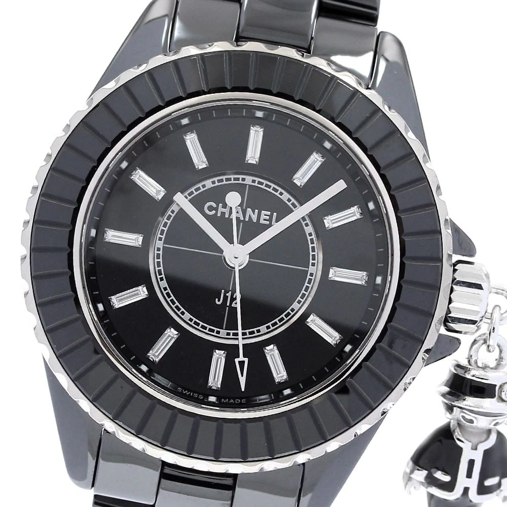 CHANEL J12 MADEMOISELLE ACTE K18WG LIMITED QUARTZ WATCH: CHANEL J12 Mademoiselle Acte K18WG Limited Quartz Watch Brand: CHANEL Type/Style: Wristwatch Material: Band Material Stainless Steel / ceramic, Case Material K18WG / ceramic Color: Dial Color black