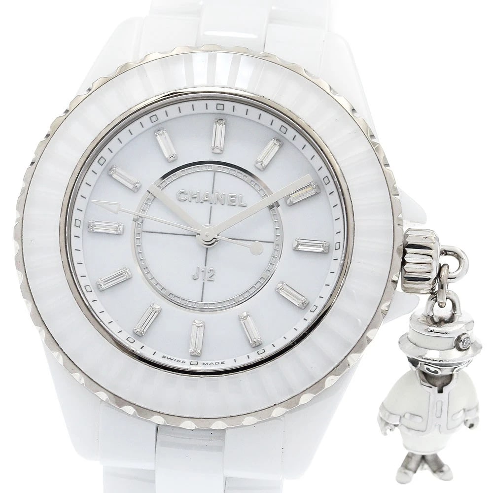 CHANEL MADEMOISELLE WHITE CERAMIC LIMITED QUARTZ WATCH: CHANEL Mademoiselle White ceramic limited Quartz Watch Brand: CHANEL Type/Style: Wristwatch Material: Band Material Ceramic / Stainless Steel, Case Material Ceramic / K18WG Color: Dial Color white Siz