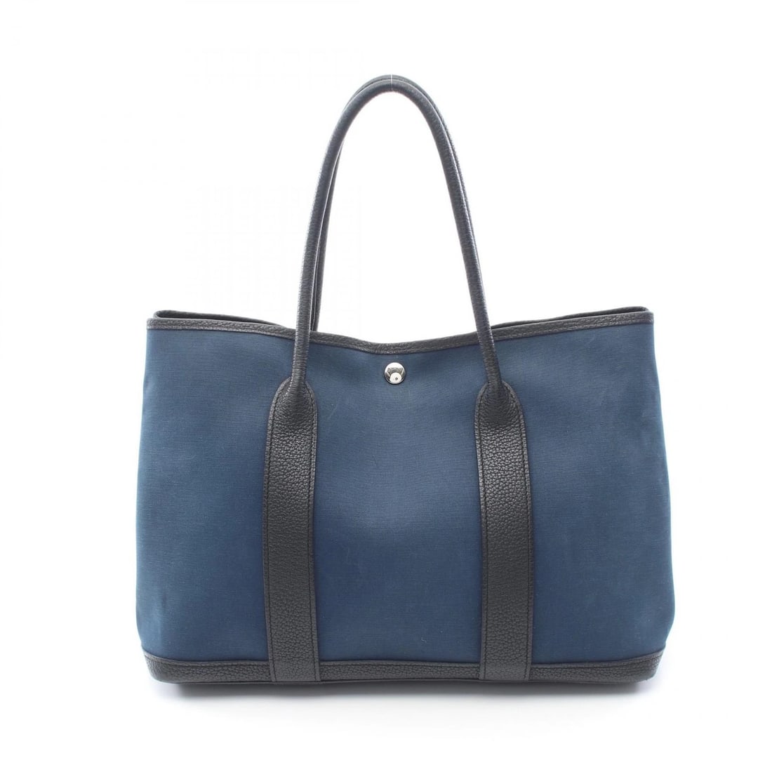 HERMES GARDEN PARTY PM TOTE BAG NEGONDA LEATHER: HERMES Garden Party PM Tote Bag Negonda leather Brand: HERMES Type/Style: Tote Bag Material: Exterior Material Negonda leather and leather and canvas and Toile officier Color: Exterior Color Blue nuit