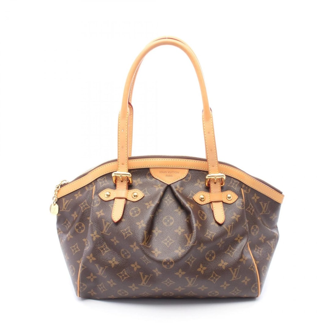 LOUIS VUITTON TIVOLI GM SHOULDER HANDBAG: LOUIS VUITTON Tivoli GM Shoulder Handbag Brand: LOUIS VUITTON Type/Style: Handbag Material: Exterior Material Monogram and PVC coated canvas and leather Color: Exterior Color Brown?ish colors Size: H: