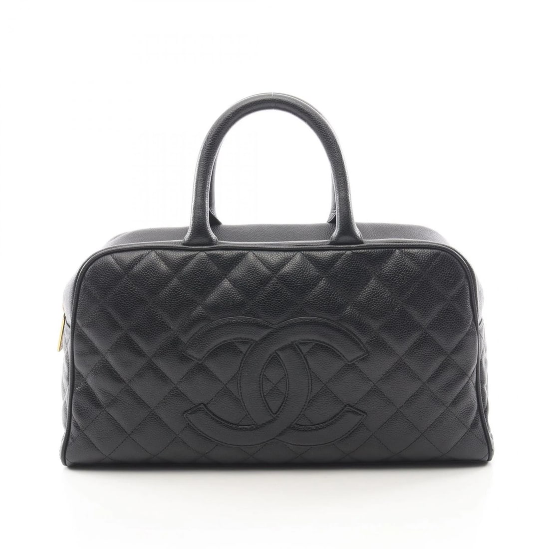 CHANEL MATELASSE DUFFEL TRAVEL HANDBAG: CHANEL Matelasse Duffel Travel Handbag Brand: CHANEL Type/Style: Handbag Material: Exterior Material Grained Calfskin leather Color: Exterior Color Black?ish colors Size: H:20cm x W:37.5cm x D:11.5cm 