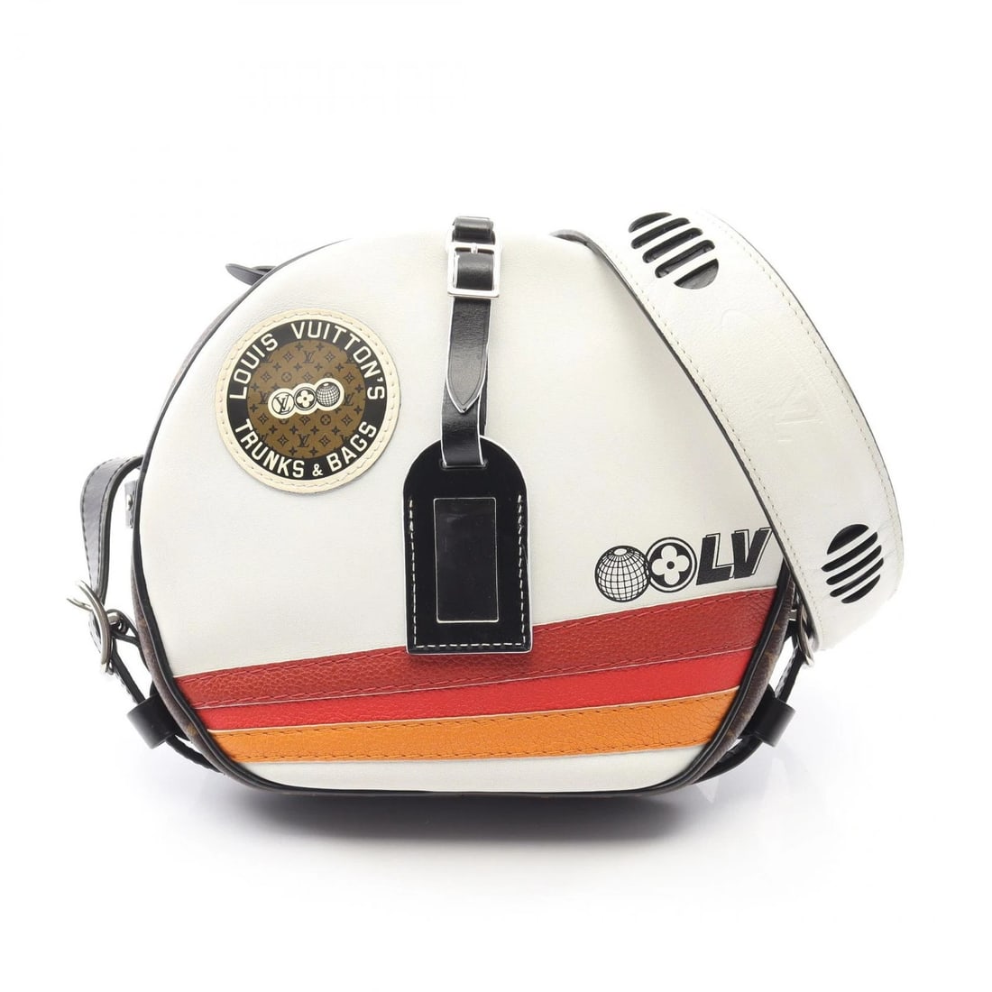 LOUIS VUITTON BOITE CHAPEAU SOUPLE SHOULDER CROSSBODY BAG: LOUIS VUITTON Boite Chapeau Souple Shoulder crossbody Bag Brand: LOUIS VUITTON Type/Style: Shoulder Bag Material: Exterior Material leather and PVC coated canvas Color: Exterior Color White?ish colors
