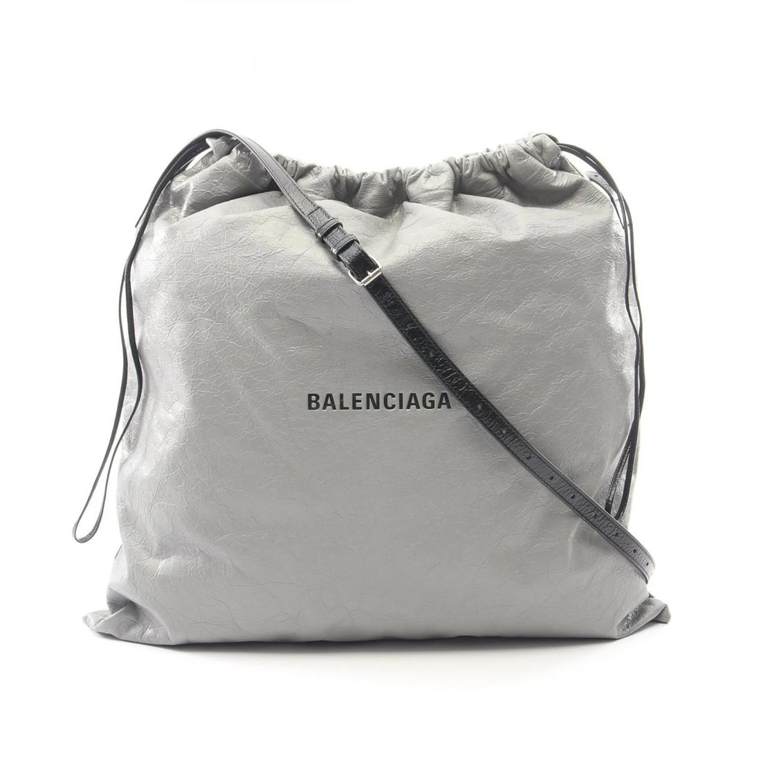 BALENCIAGA SHOPPER DUST SHOULDER CROSSBODY BAG: BALENCIAGA Shopper Dust Shoulder Crossbody Bag Brand: BALENCIAGA Type/Style: Shoulder Bag Material: Exterior Material leather Color: Exterior Color Gray?ish colors Size: H:48cm x W:47cm x D:1cm (H:18.