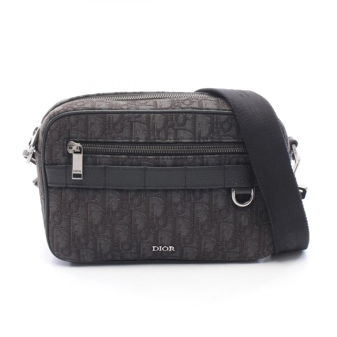 CHRISTIAN DIOR SAFARI OBLIQUE SHOULDER BAG CANVAS LEATHER BLACK: Christian Dior Safari Oblique Shoulder Bag canvas leather Black Brand: Christian Dior Type/Style: Shoulder Bag Material: Exterior Material canvas and leather Color: Exterior Color Black?ish colors