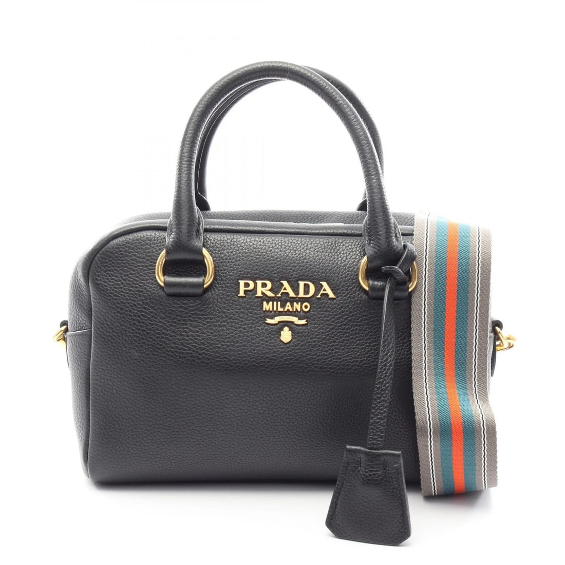 PRADA VITTELO PHENIX SHOULDER CROSSBODY HANDBAG: PRADA VITTELO PHENIX shoulder crossbody Handbag Brand: PRADA Type/Style: Handbag Material: Exterior Material leather Color: Exterior Color Black?ish colors Size: H:16cm x W:24cm x D:9cm (H:6.3" x W:9.