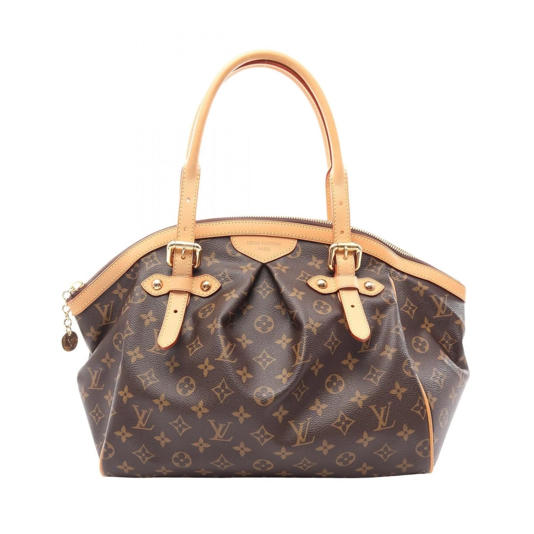 LOUIS VUITTON TIVOLI SHOULDER HAND BAG: LOUIS VUITTON Tivoli shoulder hand bag Brand: LOUIS VUITTON Type/Style: Handbag Material: Exterior Material Monogram and PVC coated canvas and leather Color: Exterior Color Brown?ish colors Size: H:27