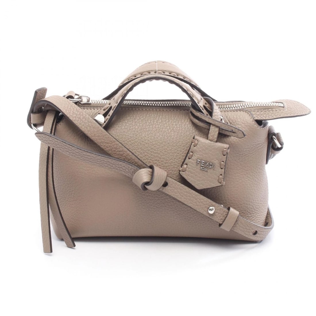 FENDI BY THE WAY SELLERIA MINI CROSSBODY HANDBAG: FENDI By the Way Selleria Mini Crossbody Handbag Brand: FENDI Type/Style: Handbag Material: Exterior Material leather Color: Exterior Color Beige?ish colors Size: H:13cm x W:20cm x D:9cm (H:5.1" x W:7