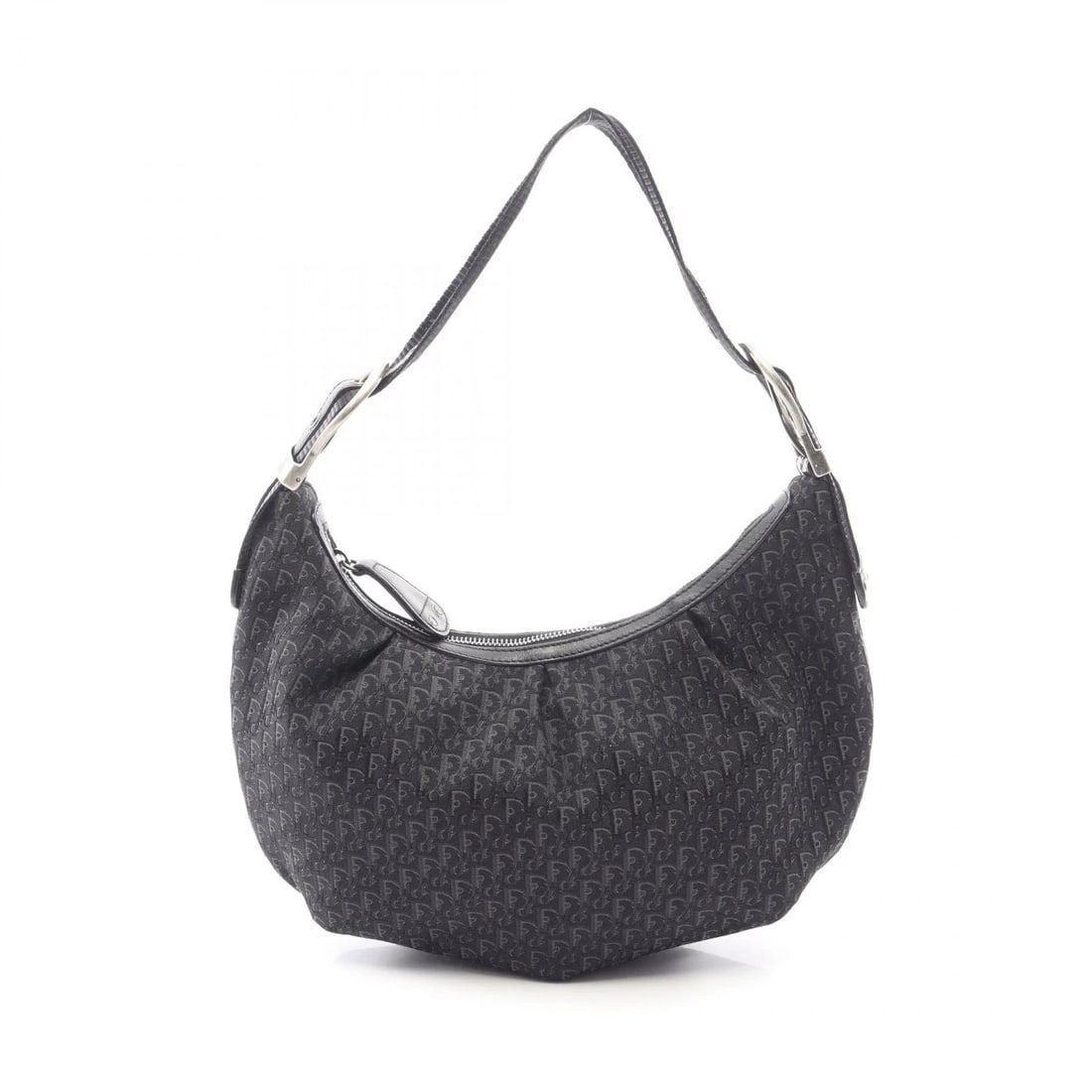 DIOR OBLIQUE SHOULDER BAG CANVAS LEATHER BLACK: Dior Oblique Shoulder Bag canvas leather Black Brand: Dior Type/Style: Shoulder Bag Material: Exterior Material canvas and leather Color: Exterior Color Black?ish colors Size: H:18cm x W:27cm x D:5cm 