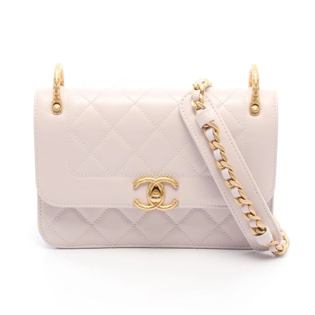 CHANEL MATELASSE CHAIN CROSSBODY SHOULDER BAG: CHANEL Matelasse Chain crossbody Shoulder Bag Brand: CHANEL Type/Style: Shoulder Bag Material: Exterior Material leather Color: Exterior Color Pink?ish colors Size: H:14cm x W:20cm x D:5.5cm (H:5.5" x