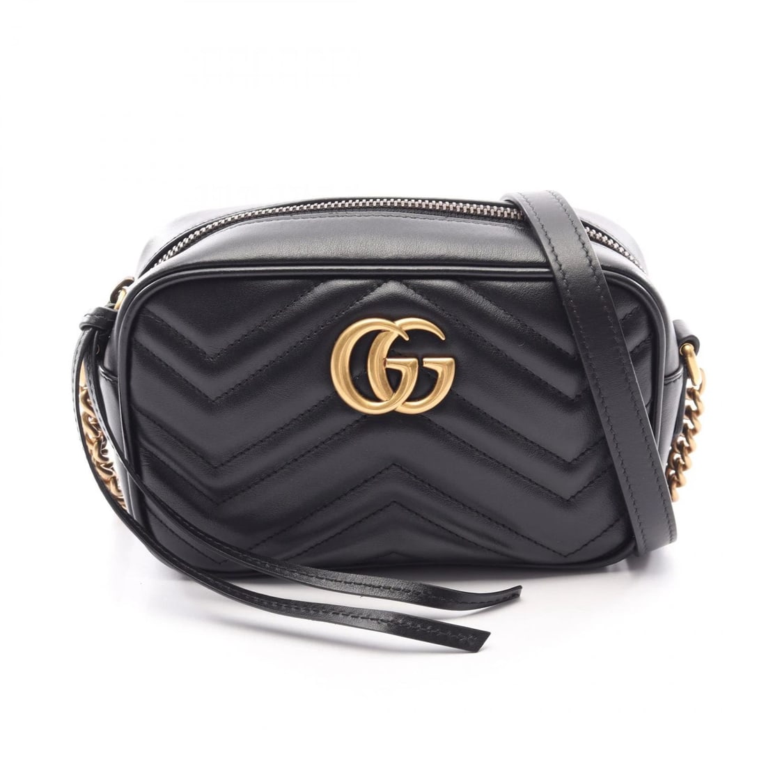 GUCCI GG MARMONT QUILTING MINI CHAIN SHOULDER CROSSBODY BAG (1 of 3)