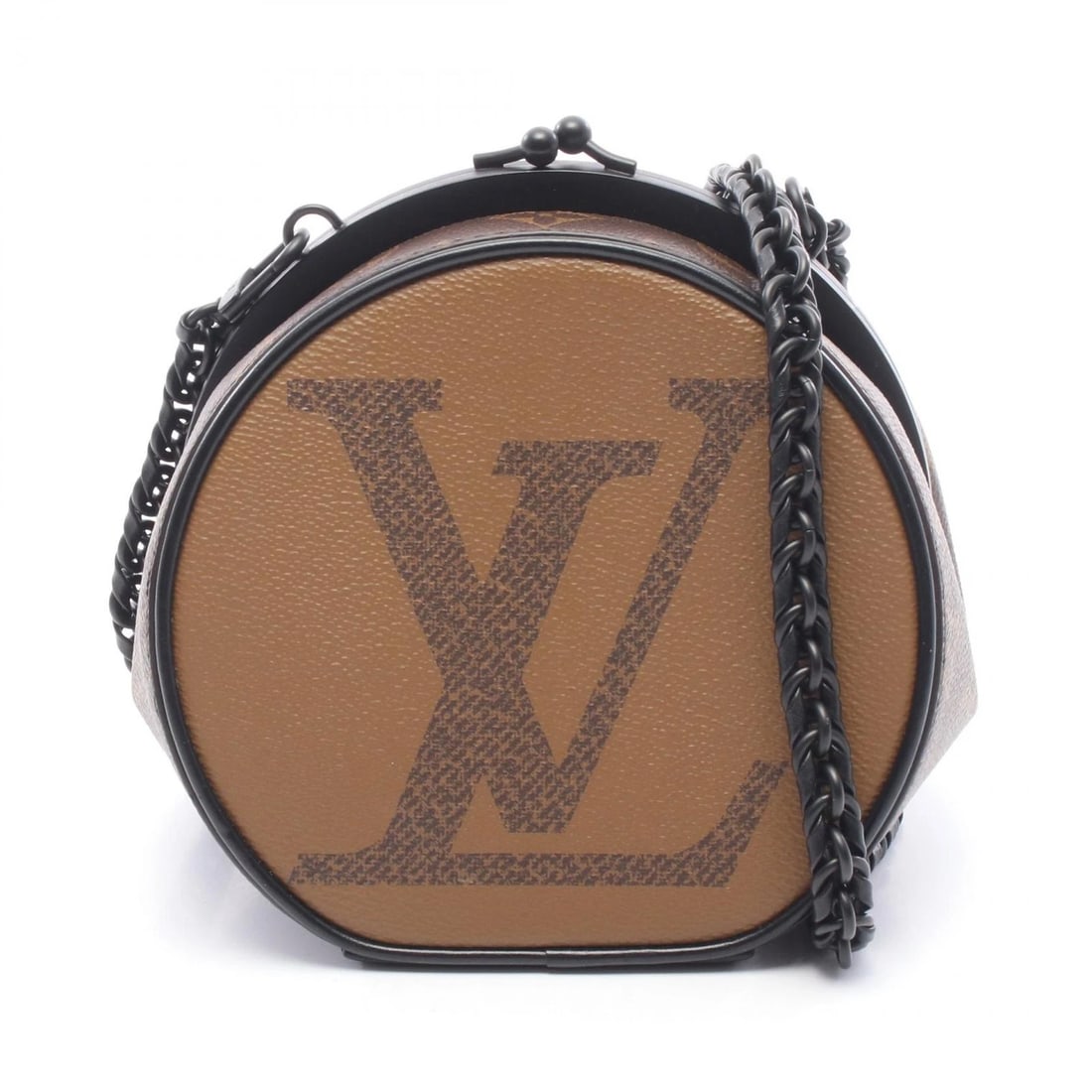 LOUIS VUITTON BOURSICOT BC CHAIN SHOULDER BAG: LOUIS VUITTON Boursicot BC chain Shoulder Bag Brand: LOUIS VUITTON Type/Style: Shoulder Bag Material: Exterior Material Monogram / Giant Reverse and PVC coated canvas Color: Exterior Color Brown?ish c