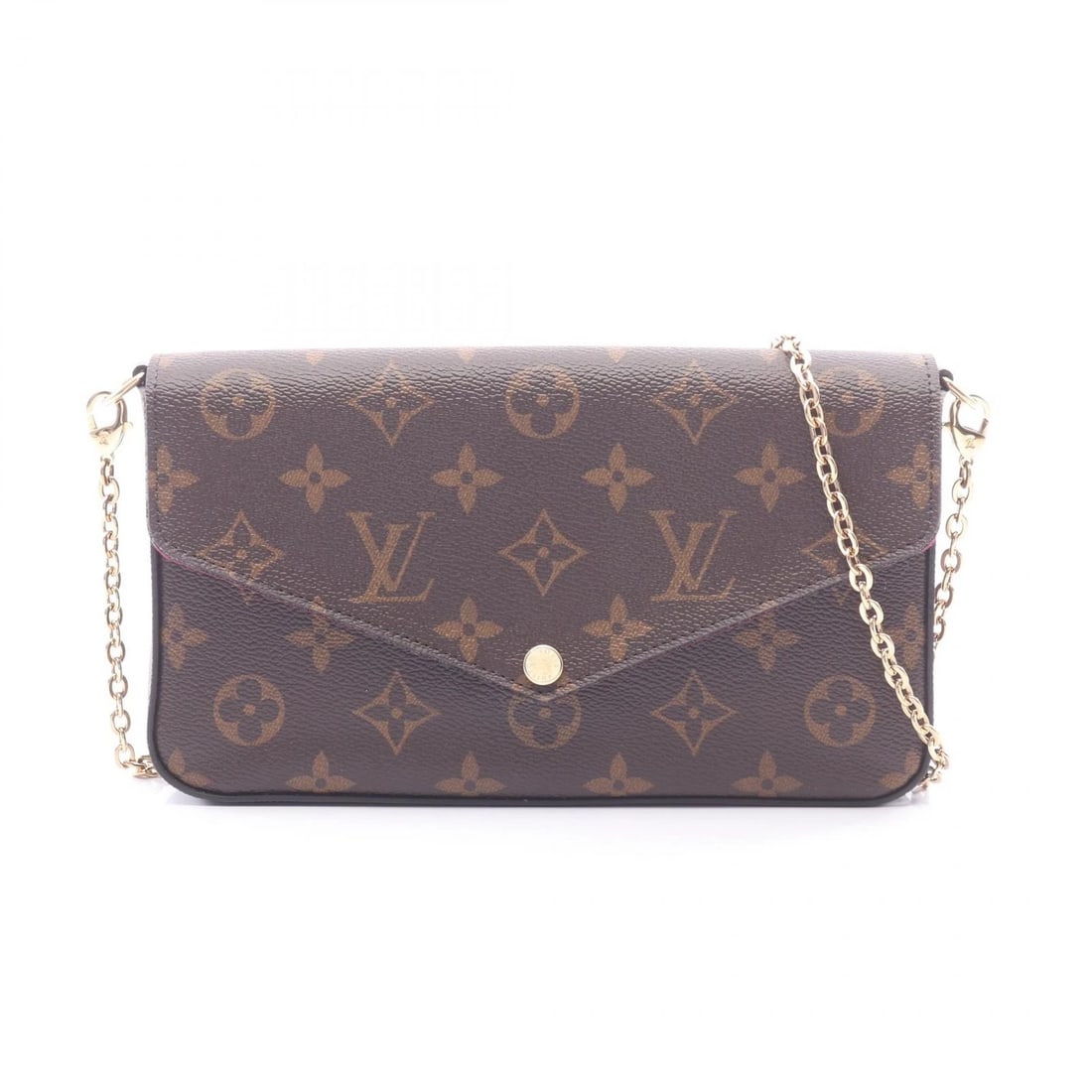 LOUIS VUITTON POCHETTE FELICE SHOULDER BAG: LOUIS VUITTON Pochette Felice Shoulder Bag Brand: LOUIS VUITTON Type/Style: Shoulder Bag Material: Exterior Material Monogram and PVC coated canvas and leather Color: Exterior Color Fuschia / Brown?is