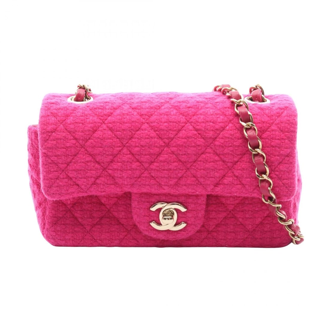 CHANEL MINI MATELASSE 20 SHOULDER CROSSBODY BAG: CHANEL Mini Matelasse 20 Shoulder Crossbody Bag Brand: CHANEL Type/Style: Shoulder Bag Material: Exterior Material Fabric and leather Color: Exterior Color Pink?ish colors Size: H:12cm x W:20cm x D:6.