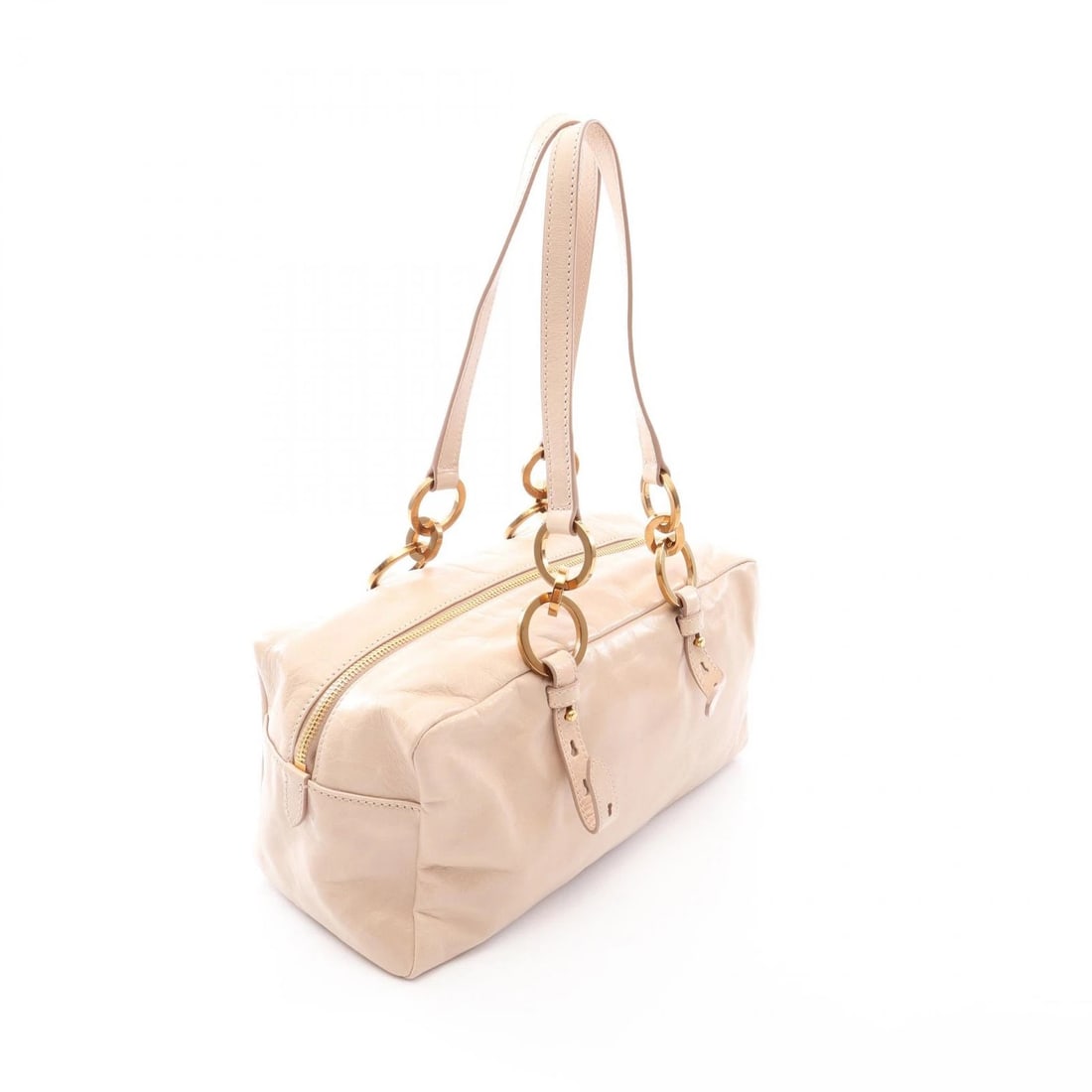 PRADA TANGLE MEDIUM SHOULDER BAG LEATHER BEIGE - 2