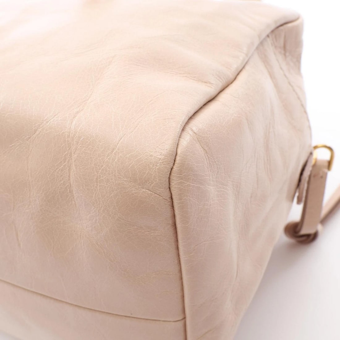 PRADA TANGLE MEDIUM SHOULDER BAG LEATHER BEIGE - 4