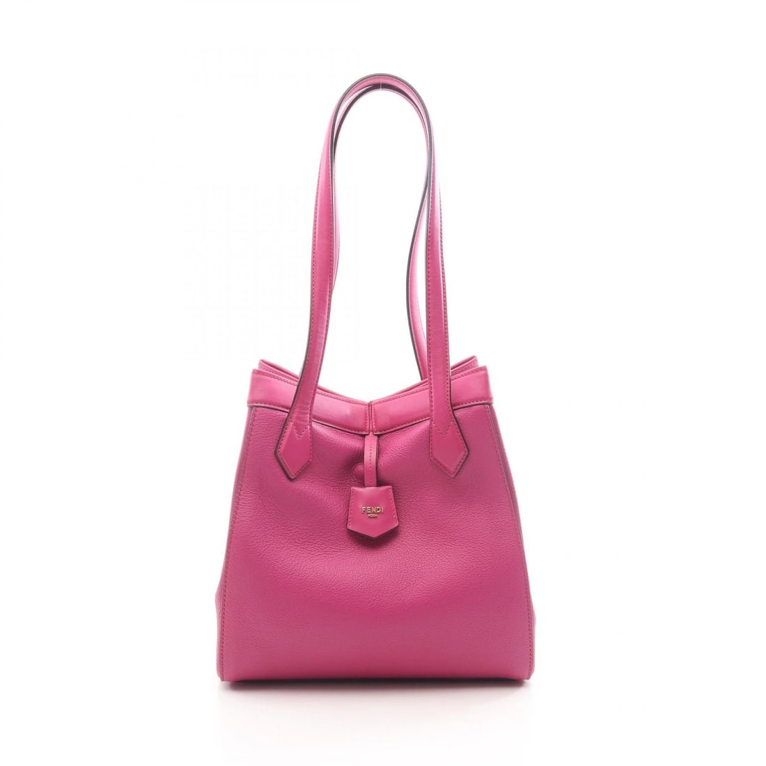 FENDI ORIGAMI MEDIUM SHOULDER TOTE BAG: FENDI ORIGAMI MEDIUM Shoulder Tote Bag Brand: FENDI Type/Style: Tote Bag Material: Exterior Material leather Color: Exterior Color Pink?ish colors Size: H:26cm x W:27cm x D:14cm (H:10.2" x W:10.6" x