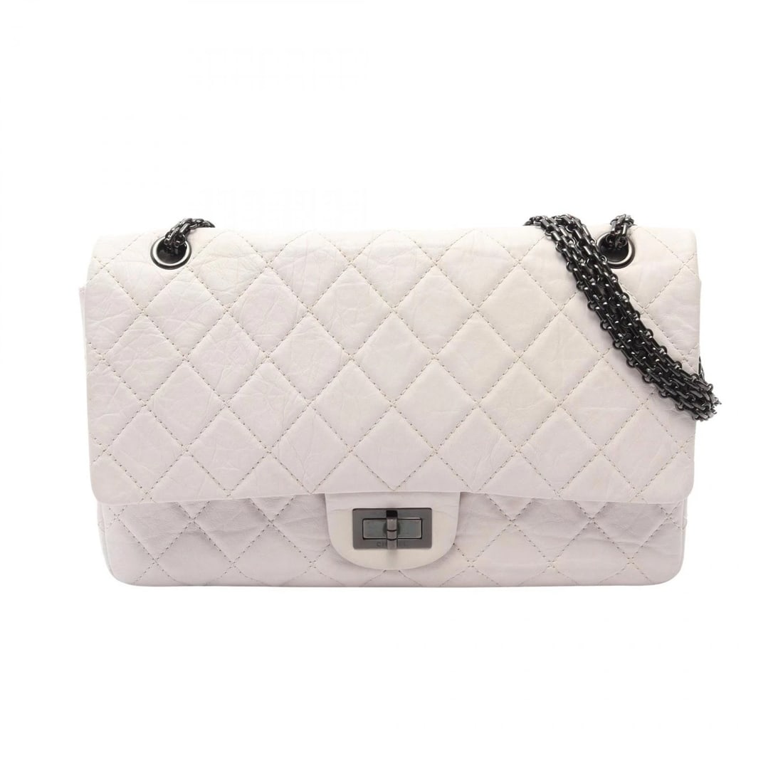 CHANEL MATELASSE CHAIN SHOULDER BAG CALFSKIN WHITE: CHANEL Matelasse Chain Shoulder Bag Calfskin White Brand: CHANEL Type/Style: Shoulder Bag Material: Exterior Material Calfskin (cowhide) Color: Exterior Color White?ish colors Size: H:19cm x W:31cm x 