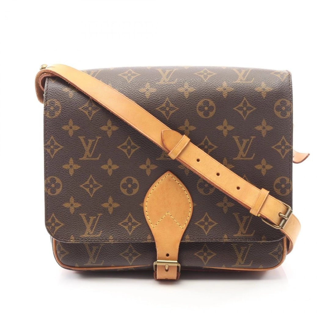LOUIS VUITTON CARTOUCHIERE GM SHOULDER CROSSBODY BAG: LOUIS VUITTON Cartouchiere GM Shoulder Crossbody Bag Brand: LOUIS VUITTON Type/Style: Shoulder Bag Material: Exterior Material Monogram and PVC coated canvas and leather Color: Exterior Color Brown?is