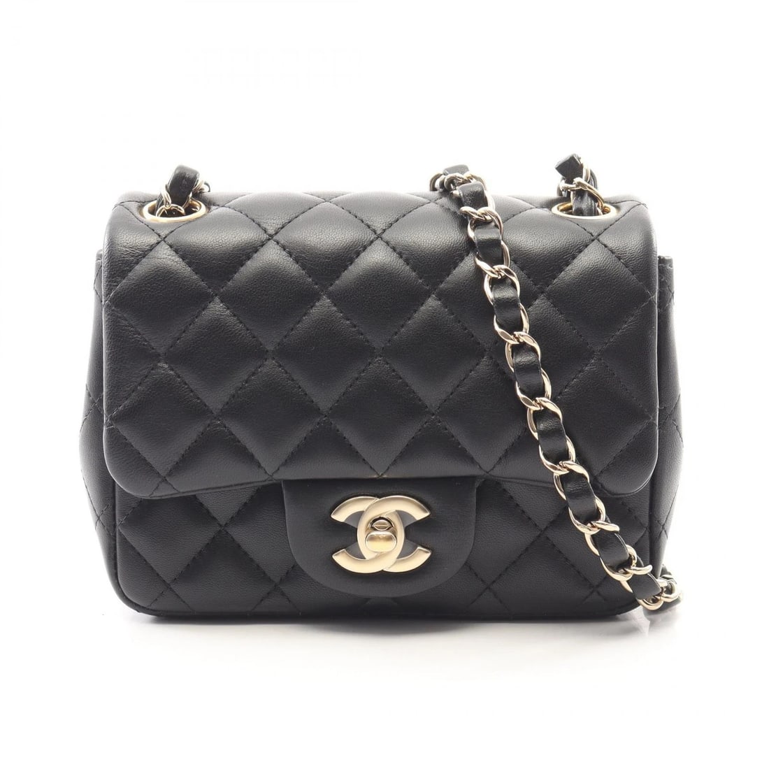 CHANEL MINI MATELASSE CHAIN SHOULDER CROSSBODY BAG: CHANEL Mini Matelasse Chain Shoulder Crossbody Bag Brand: CHANEL Type/Style: Shoulder Bag Material: Exterior Material Lambskin (sheep leather) Color: Exterior Color Black?ish colors Size: H:13cm x W:1