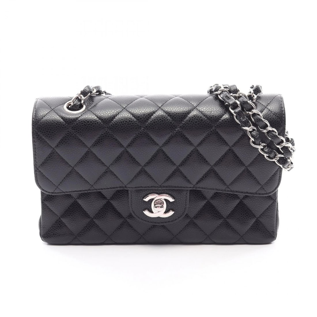 CHANEL MATELASSE W FLAP SHOULDER BAG GRAINED CALFSKIN LEATHER: CHANEL Matelasse W flap Shoulder Bag Grained Calfskin leather Brand: CHANEL Type/Style: Shoulder Bag Material: Exterior Material Grained Calfskin leather Color: Exterior Color Black Size: H:14cm x W:2