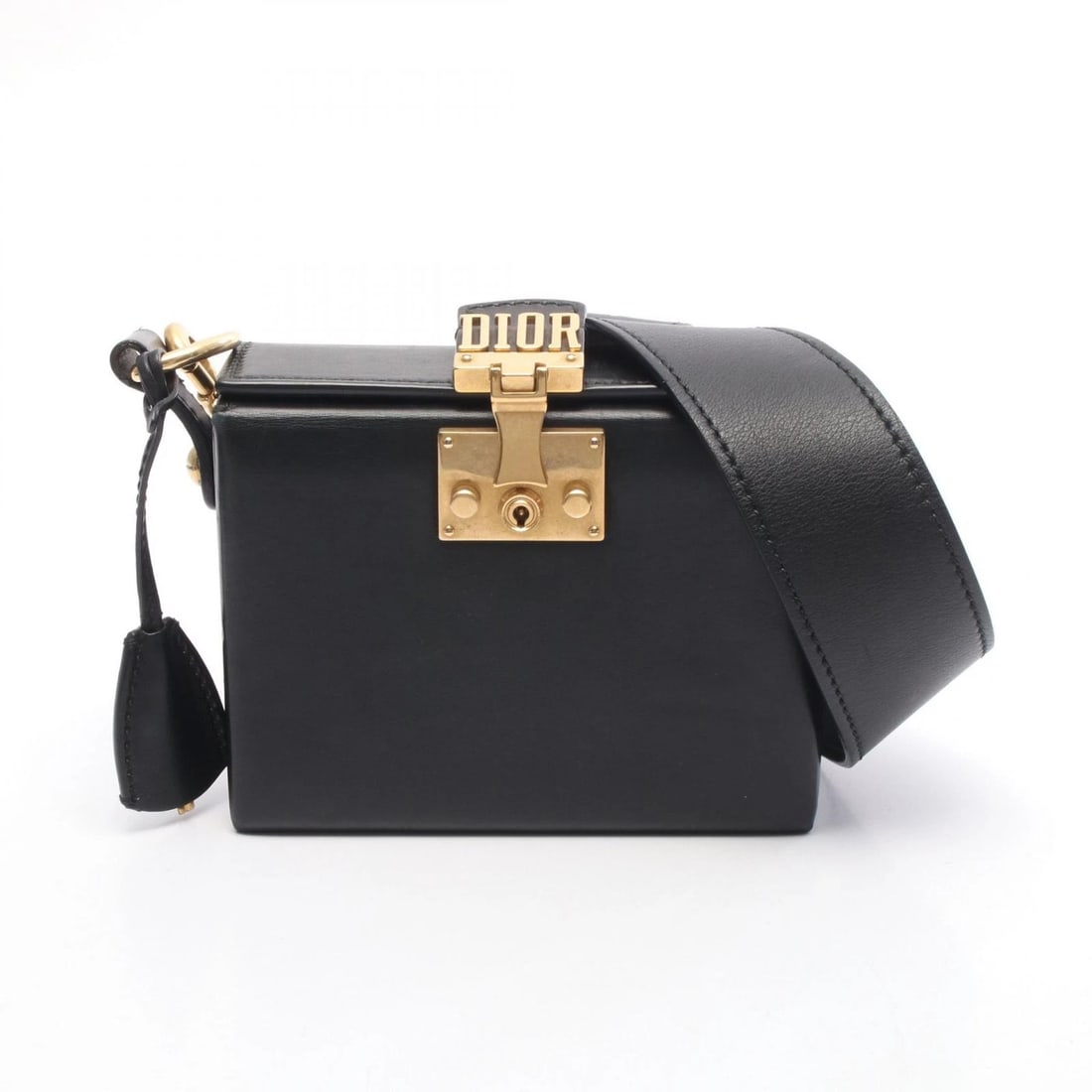 CHRISTIAN DIOR ADDICT SMALL BOX SHOULDER CROSSBODY BAG: Christian Dior Addict Small Box Shoulder Crossbody Bag Brand: Dior Type/Style: Shoulder Bag Material: Exterior Material leather Color: Exterior Color Black?ish colors Size: H:13cm x W:16.5cm x D:5.5cm