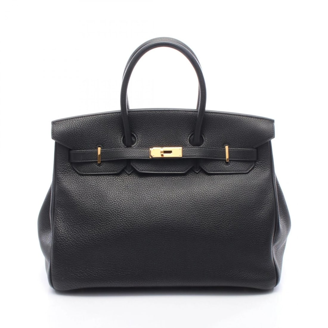 HERMES BIRKIN 35 HANDBAG TOGO LEATHER BLACK: HERMES Birkin 35 Handbag Togo leather Black Brand: HERMES Type/Style: Handbag Material: Exterior Material Togo leather and leather and Togo leather Color: Exterior Color Black?ish colors Size: H:28cm