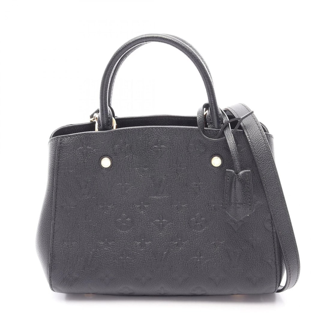 LOUIS VUITTON MONTAIGNE BB CROSSBODY HANDBAG: LOUIS VUITTON Montaigne BB crossbody Handbag Brand: LOUIS VUITTON Type/Style: Handbag Material: Exterior Material Monogram empreinte and leather Color: Exterior Color Black / Black?ish colors Size:
