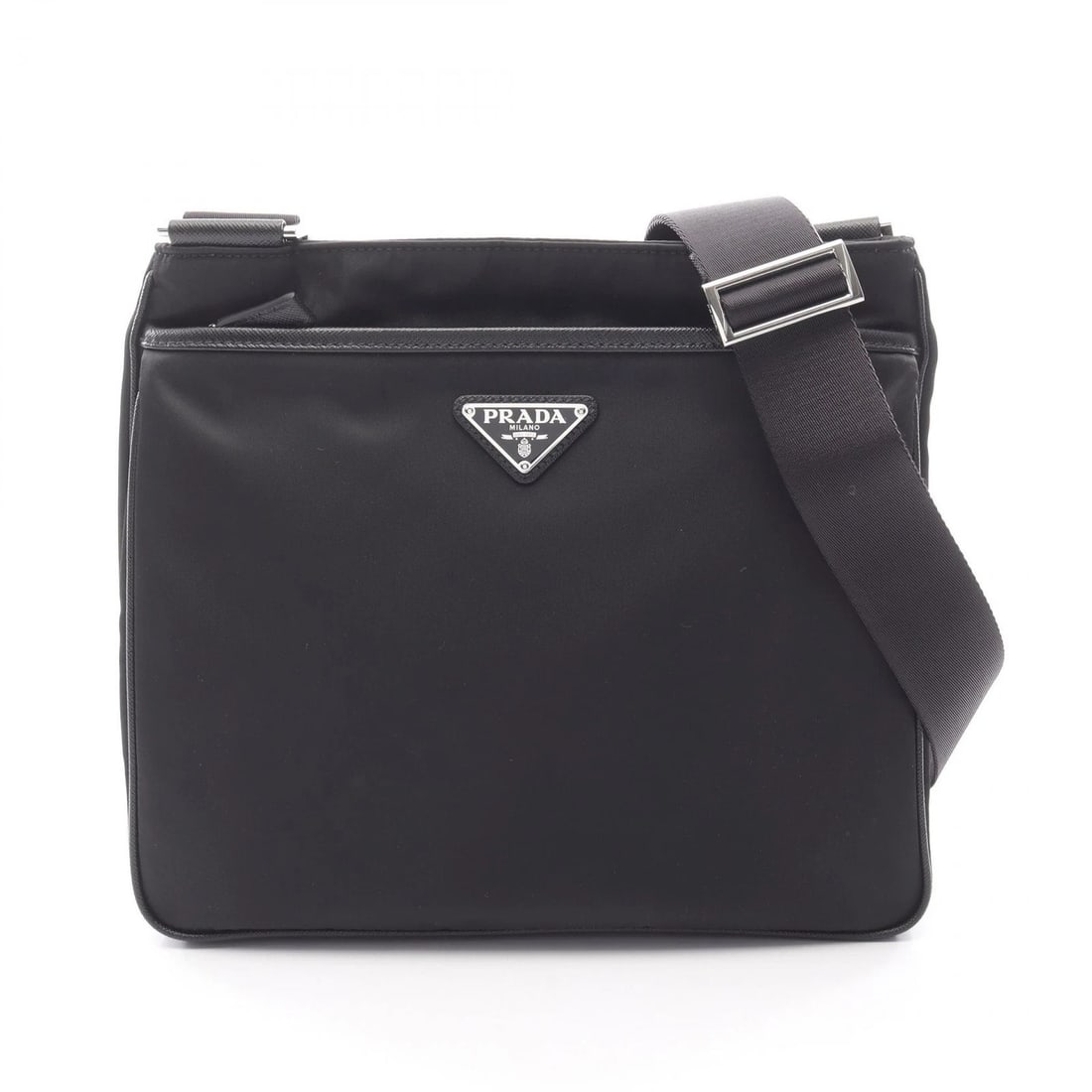 PRADA RE-NYLON SHOULDER CROSSBODY BAG: PRADA Re-Nylon Shoulder crossbody Bag Brand: PRADA Type/Style: Shoulder Bag Material: Exterior Material Nylon and Saffiano leather Color: Exterior Color Black?ish colors Size: H:24.5cm x W:28cm (H:9.6