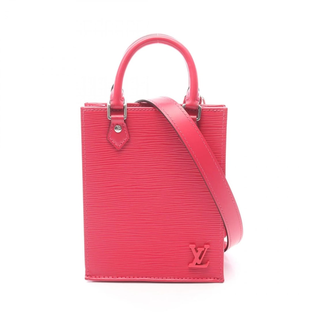 LOUIS VUITTON PETIT SAC PLAT CROSSBODY HANDBAG: LOUIS VUITTON Petit Sac Plat crossbody Handbag Brand: LOUIS VUITTON Type/Style: Handbag Material: Exterior Material Epi and leather Color: Exterior Color Rose / Pink?ish colors Size: H:17.5cm x W:13.5
