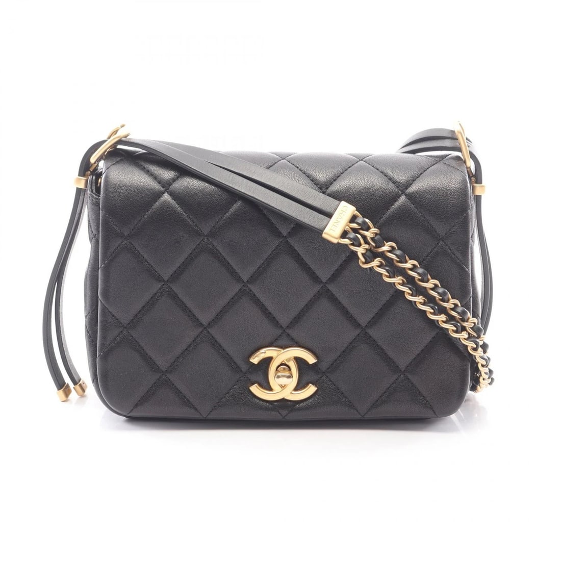 CHANEL MATELASSE CHAIN CROSSBODY SHOULDER BAG: CHANEL Matelasse Chain Crossbody Shoulder Bag Brand: CHANEL Type/Style: Shoulder Bag Material: Exterior Material leather Color: Exterior Color Black?ish colors Size: H:13cm x W:19cm x D:6.5cm (H:5.1"