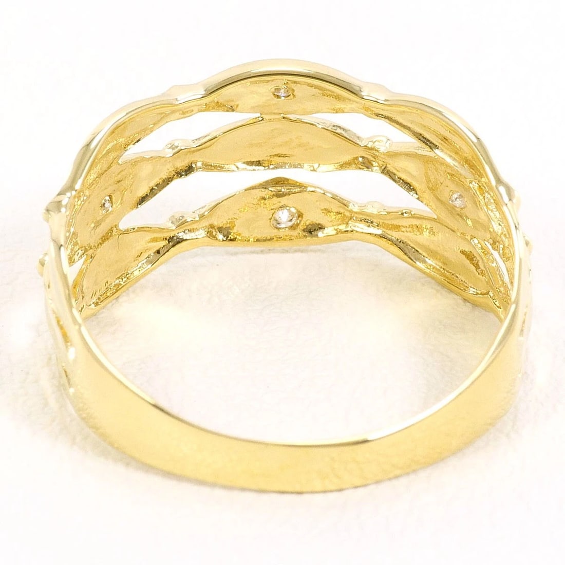 K18 GOLD RING DIAMOND - 3