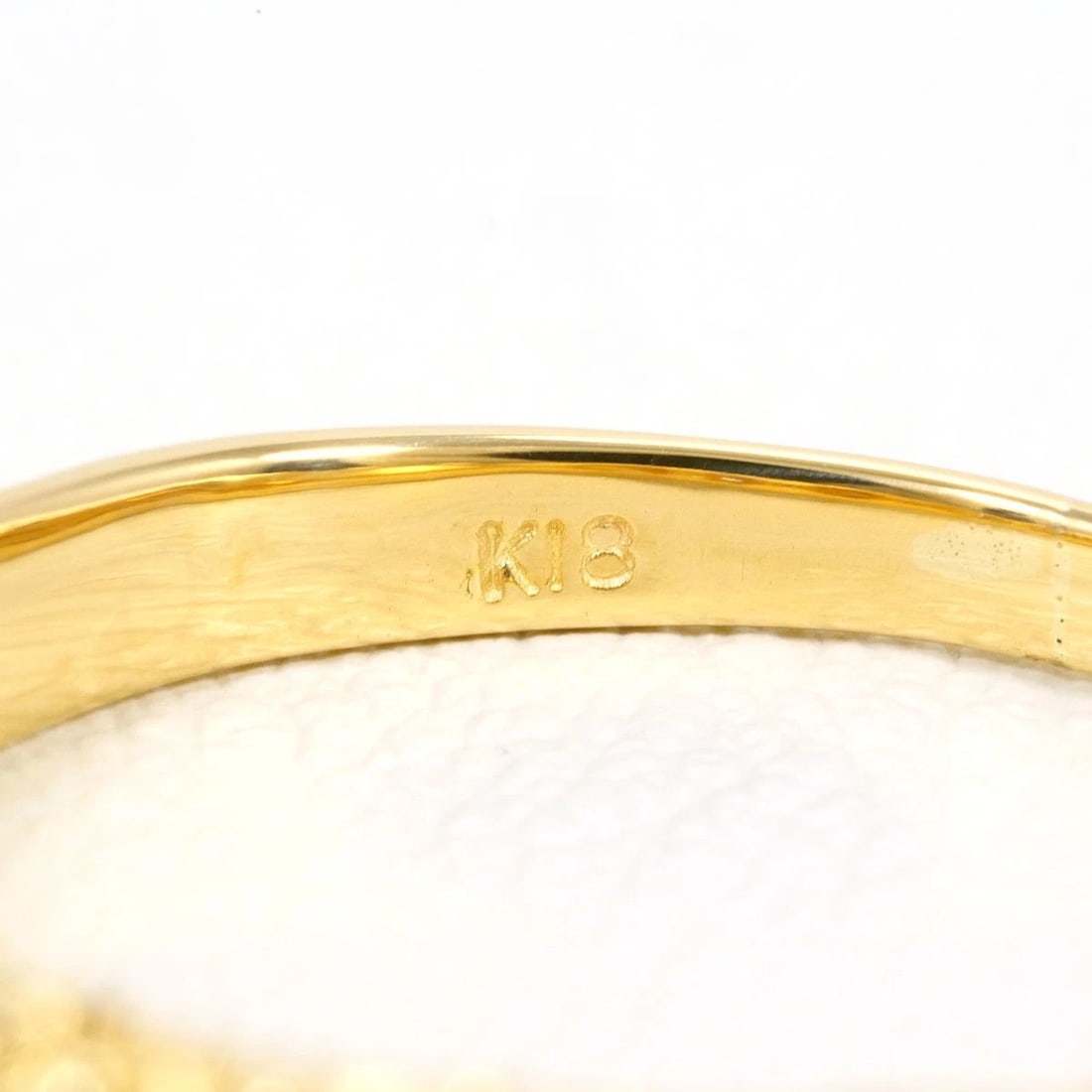 K18 GOLD RING DIAMOND - 4
