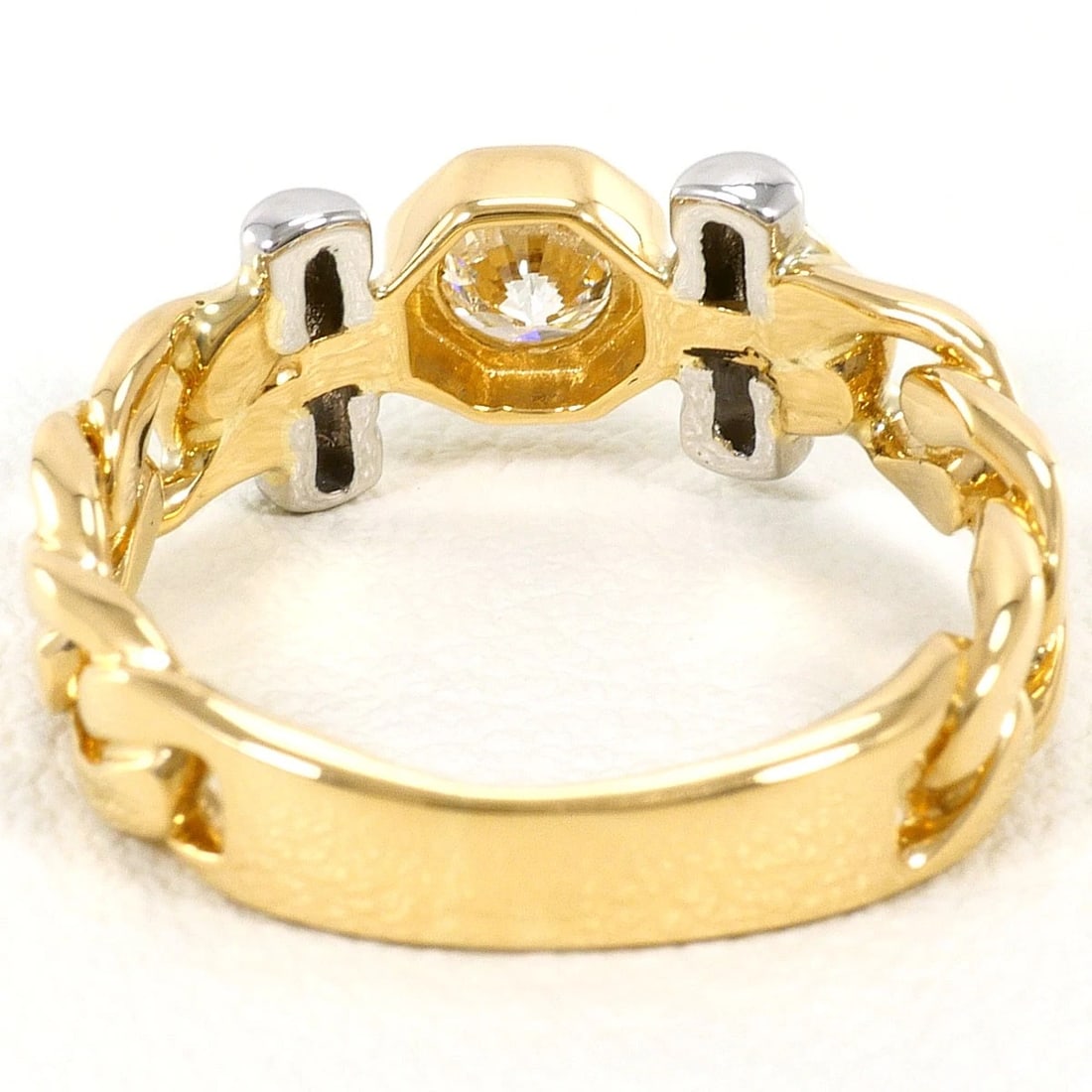 PT900 K18 RING DIAMOND - 4