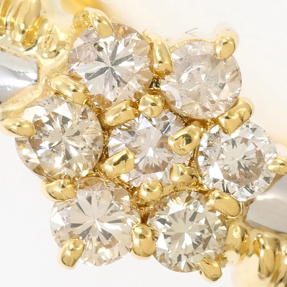 PT900 K18 RING DIAMOND - 2