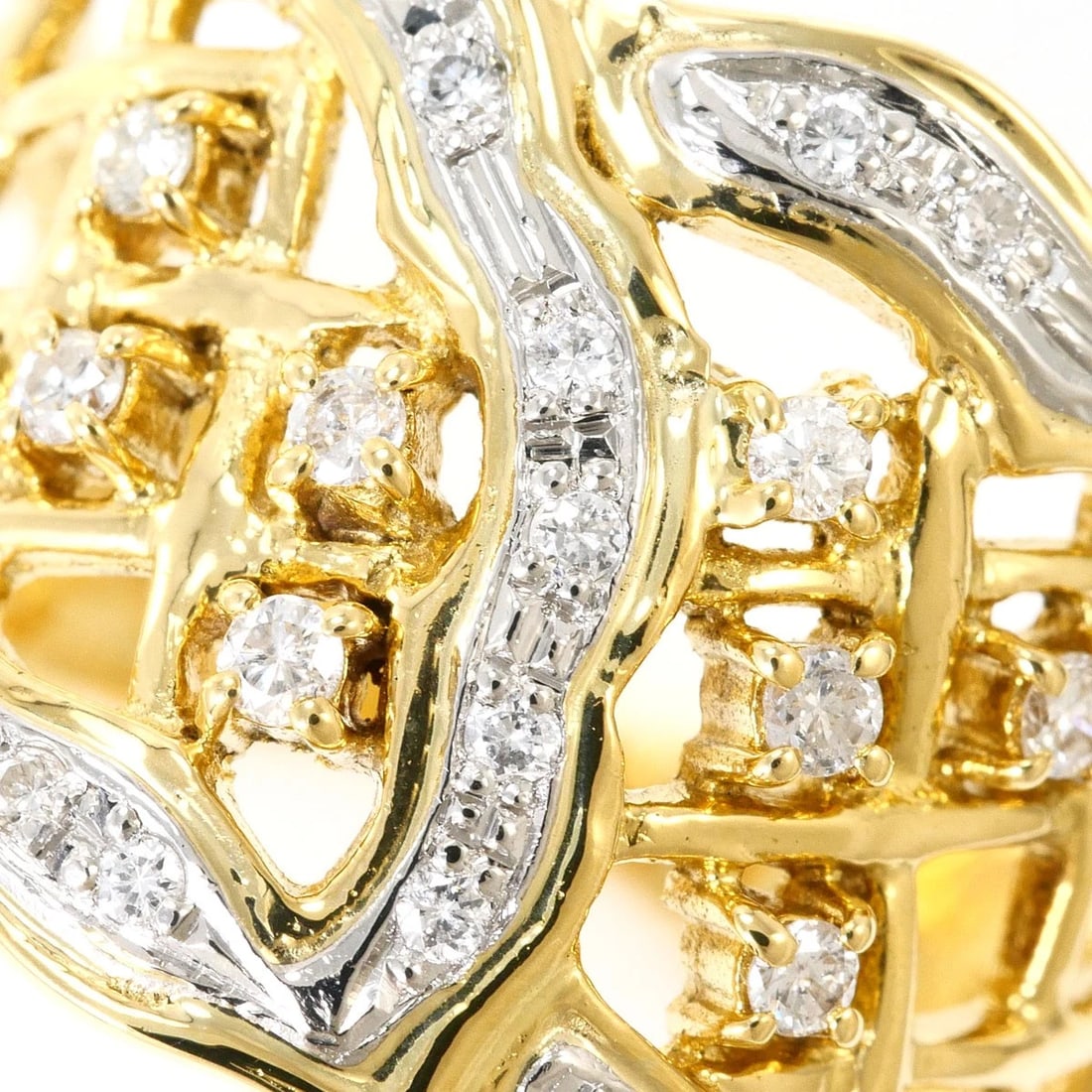 PT900 K18 RING DIAMOND - 2