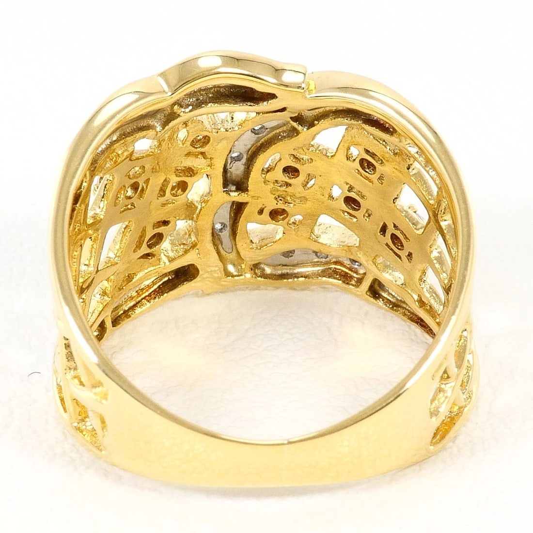 PT900 K18 RING DIAMOND - 4