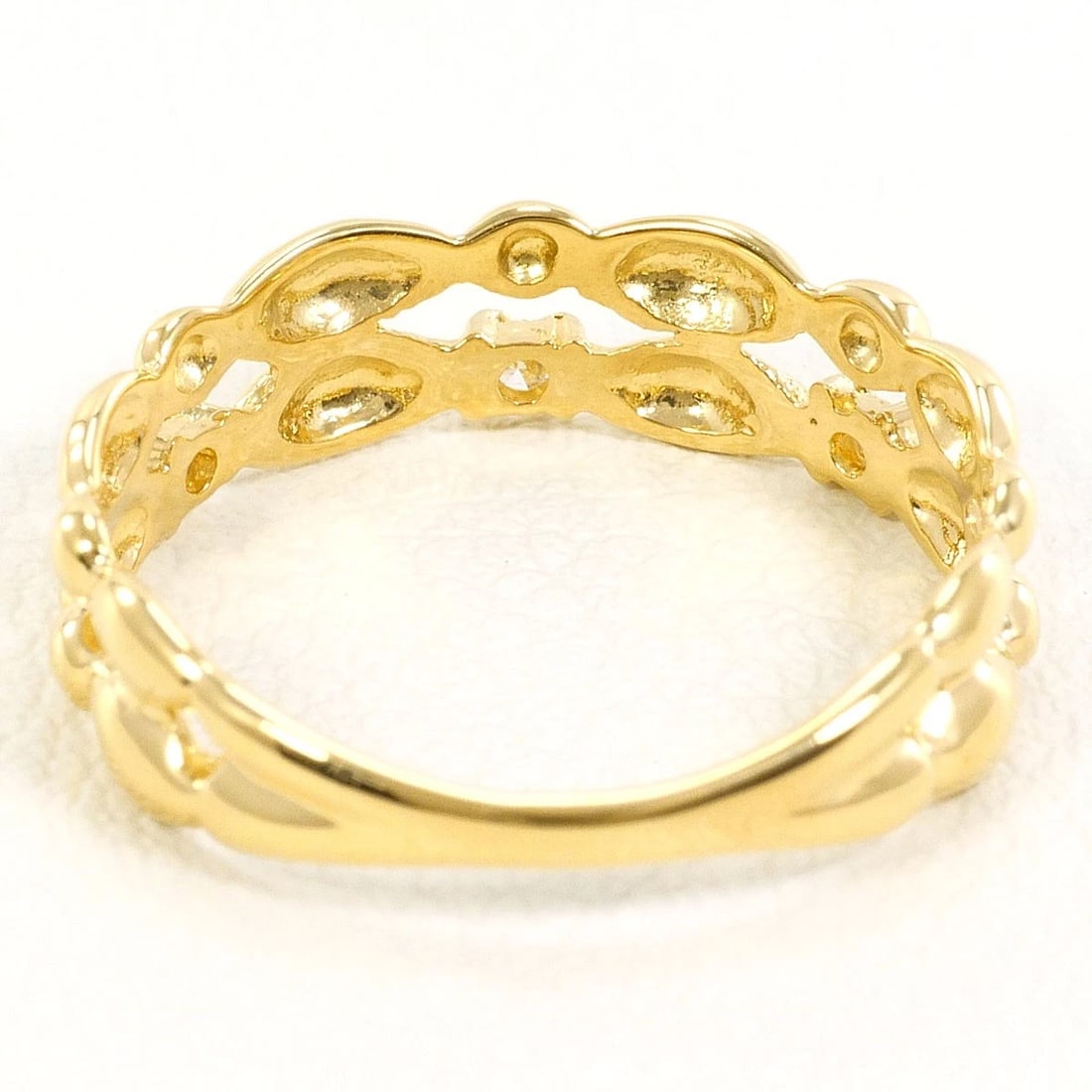 K18 GOLD RING DIAMOND - 3