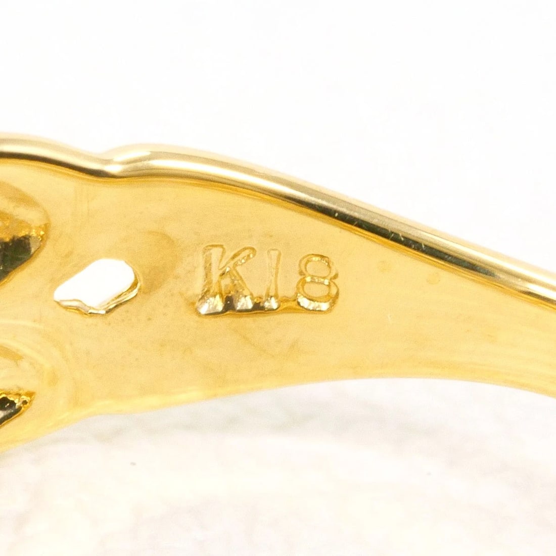 K18 GOLD RING DIAMOND - 4