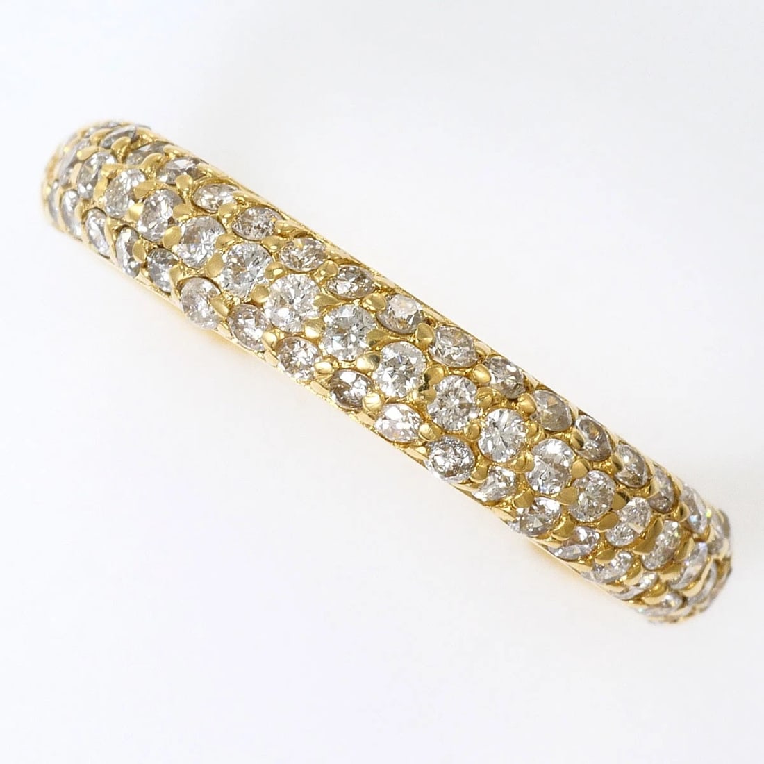K18 GOLD RING DIAMOND: K18 gold Ring Diamond Brand: No Brand Type/Style: Ring Material: K18 Gold, Main Stone Natural Color: None Size: US 6 1/4 Accessories: None Accessories Notice: When purchasing pre-owned goo